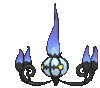 Imagen de Chandelure en Pokémon X, Pokémon Y, Pokémon Rubí Omega, Pokémon Zafiro Alfa, Pokémon Sol, Pokémon Luna, Pokémon Ultrasol y Pokémon Ultraluna
