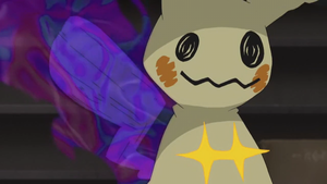 Mimikyu de Jessie usando Mazazo.
