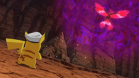Capitán Pikachu vs. Moltres de Galar.
