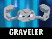 El Pokémon de la imagen debería ser Graveler.