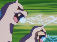 Dewgong usando rayo hielo.