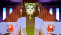 Lawrence III en su silla.