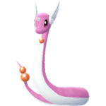 Imagen de Dragonair variocolor en Pokémon: Let's Go, Pikachu! y Pokémon: Let's Go, Eevee!