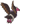 Imagen posterior de Mandibuzz variocolor en Pokémon X, Pokémon Y, Pokémon Rubí Omega, Pokémon Zafiro Alfa, Pokémon Sol, Pokémon Luna, Pokémon Ultrasol y Pokémon Ultraluna