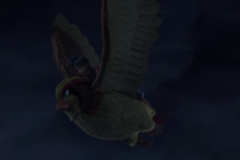 Pidgeot usando vuelo.