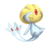 Uxie en Pokémon Diamante Brillante y Perla Reluciente.