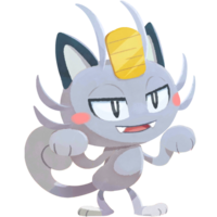 Meowth de Alola en Pokémon Café ReMix.