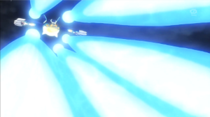 Kyogre Primigenio usando Pulso Original/Pulso Primigenio en el SME03.