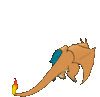 Imagen posterior de Charizard en Pokémon X, Pokémon Y, Pokémon Rubí Omega, Pokémon Zafiro Alfa, Pokémon Sol, Pokémon Luna, Pokémon Ultrasol y Pokémon Ultraluna