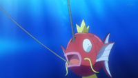 Submarino Magikarp en la serie Viajes Pokémon.