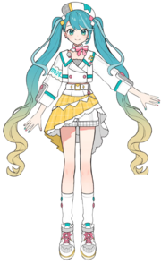 Diseño de Hatsune Miku en Magical Mirai 2024.