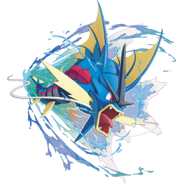 Ilustración de Mega-Gyarados