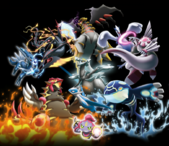 Ilustración de varios Pokémon legendarios aparecidos en la P18.