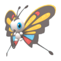 Imagen de Beautifly hembra en Pokémon Diamante Brillante y Pokémon Perla Reluciente