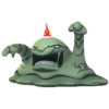 Muk con gorro de fiesta rojo
