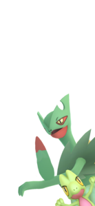 Treecko y Mega-Sceptile en las instantáneas
