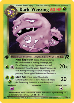 Carta de Dark Weezing