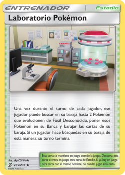 Carta Laboratorio Pokémon