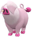 Imagen de Oinkologne variocolor macho en Pokémon Escarlata y Pokémon Púrpura