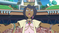Olivia/Mayla uno de los Árbitro/Juez Pokémon de la Liga de Alola.