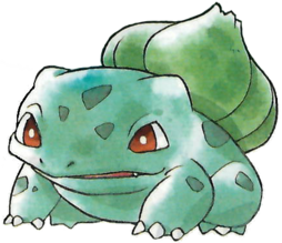Bulbasaur en Pokémon Rojo y Verde.
