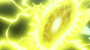 Pikachu usando bola voltio.