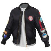 Chaqueta negra del juego