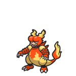 Icono de Magmar en Pokémon Diamante Brillante y Perla Reluciente