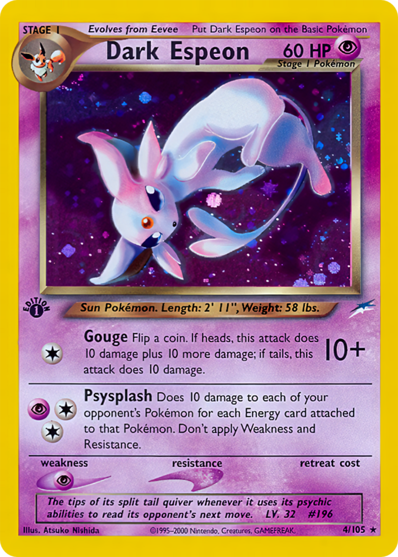 Dark Espeon (Neo Destiny TCG) - WikiDex, la enciclopedia Pokémon