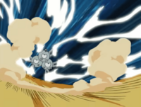 Magnemite usando electrocañón.