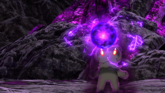 Marshadow usando bola sombra.