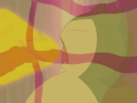 Snorlax usando hiperrayo.