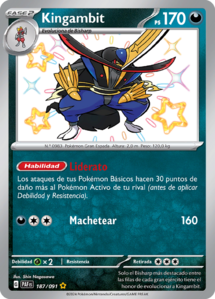 Versión Rara Variocolor de la carta en Destinos de Paldea.