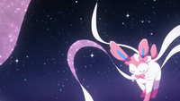 Un Sylveon usando luz lunar en el VEP23.