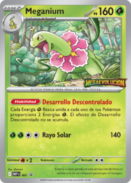 Carta promocional de Meganium.