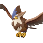 Imagen de Staraptor variocolor hembra en Leyendas Pokémon: Arceus