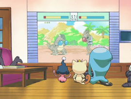Videojuego con Kangaskhan