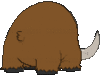Imagen posterior de Mamoswine macho en Pokémon X, Pokémon Y, Pokémon Rubí Omega, Pokémon Zafiro Alfa, Pokémon Sol, Pokémon Luna, Pokémon Ultrasol y Pokémon Ultraluna