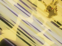 Pikachu usando trueno.