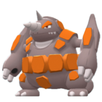 Imagen de Rhyperior hembra en Pokémon Diamante Brillante y Pokémon Perla Reluciente