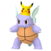 Wartortle con gorro de Pikachu