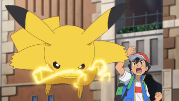 Ash con su mochila
