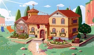 Boceto de la casa del protagonista.