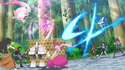 Foto de Liko, Rod y Doti luchando contra los Exploradores mostrada en el EP1323.