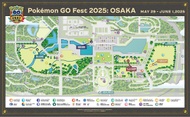 Mapa del GO Fest 2025 Osaka.