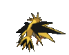 Imagen posterior de Zapdos variocolor en Pokémon X, Pokémon Y, Pokémon Rubí Omega, Pokémon Zafiro Alfa, Pokémon Sol, Pokémon Luna, Pokémon Ultrasol y Pokémon Ultraluna