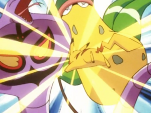 Pikachu usando placaje.