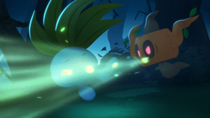 Phantump de Celestine usando Bomba Semilla/Bomba Germen en el SC02.
