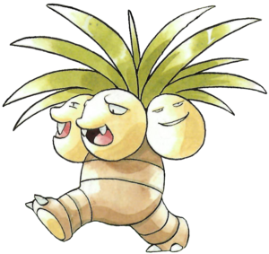Exeggutor en Pokémon Rojo y Verde.
