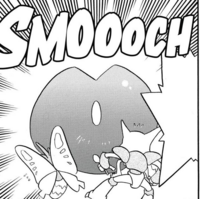 Jynx de Lorelei usando beso amoroso.